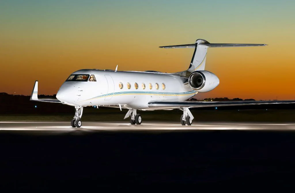 Vista exterior del Gulfstream G550